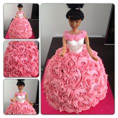 10 Photos of Princess Rose Swirls Cakes