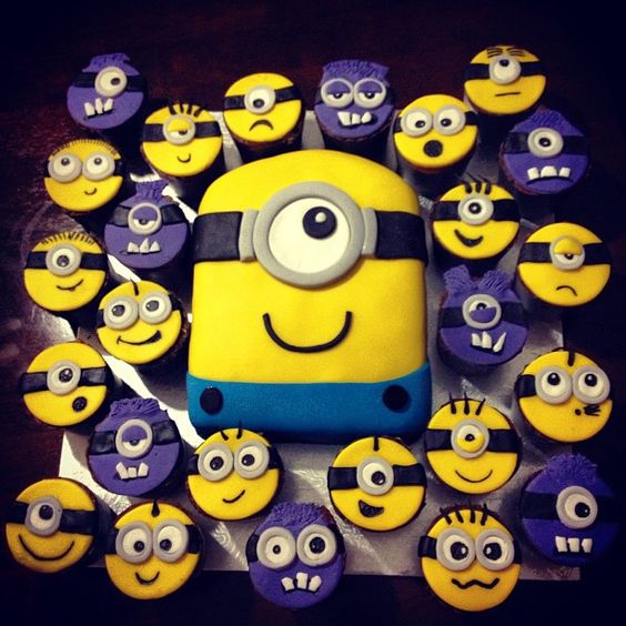 Purple Minion Birthday Cake