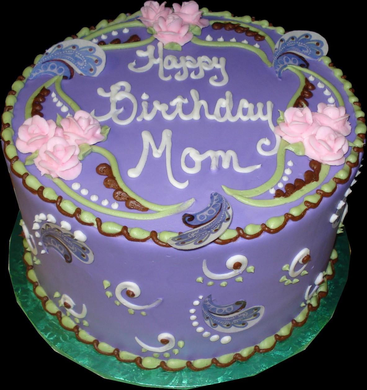 Purple Paisley Birthday Cake