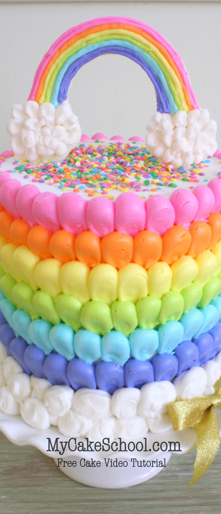 Rainbow Cake Decorating