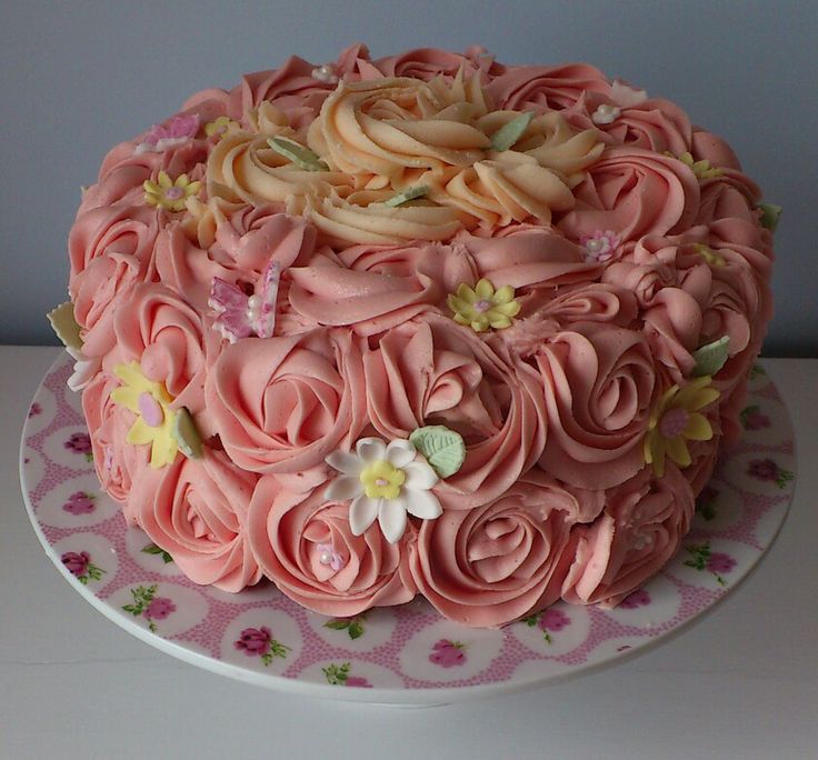 Rose Swirl Cake