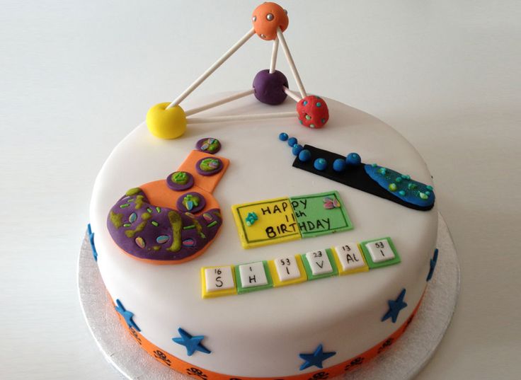 Science Birthday Cake