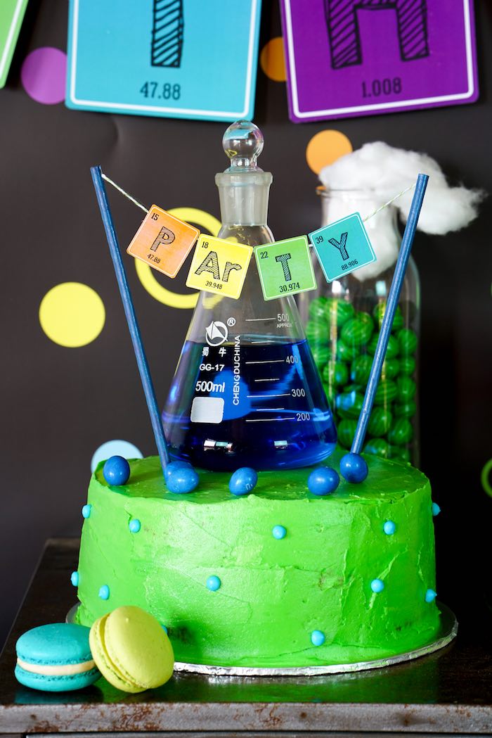 Science Themed Birthday Cakes