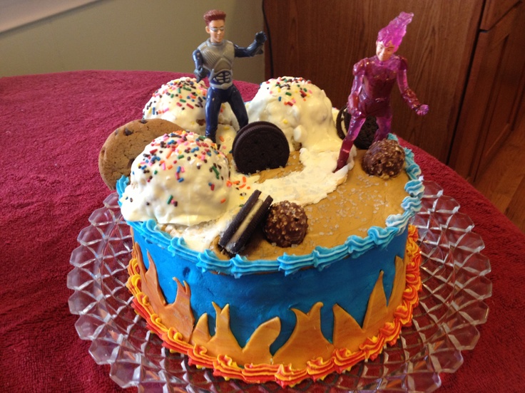 Shark Boy and Lava Girl Birthday Cake