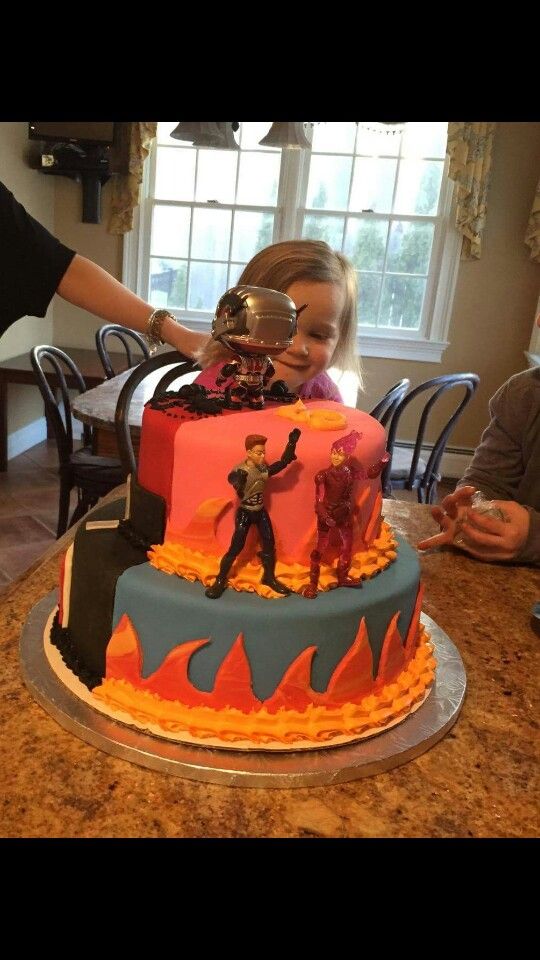 Shark Boy and Lava Girl Birthday Cake