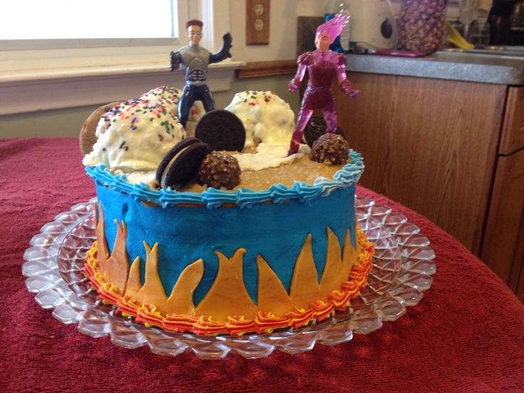 Sharkboy and Lava Girl Birthday Cakes