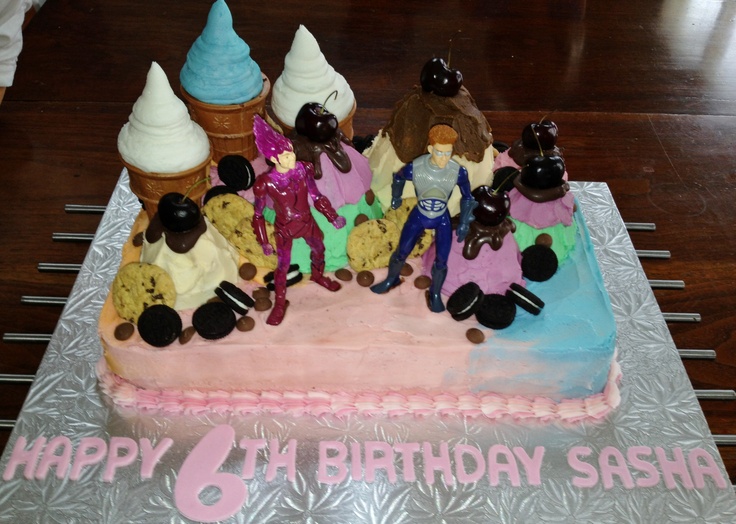 Sharkboy and Lava Girl Cake