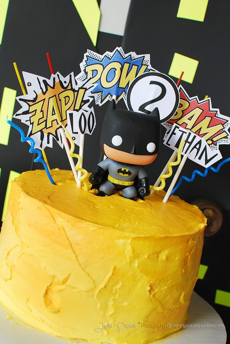 Simple Batman Birthday Cake