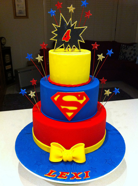 Super Hero Girls Birthday Cake