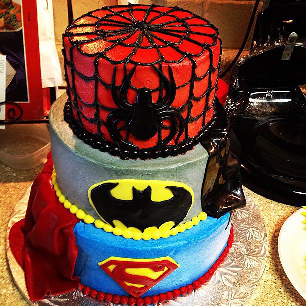 Superhero Birthday Cake Idea