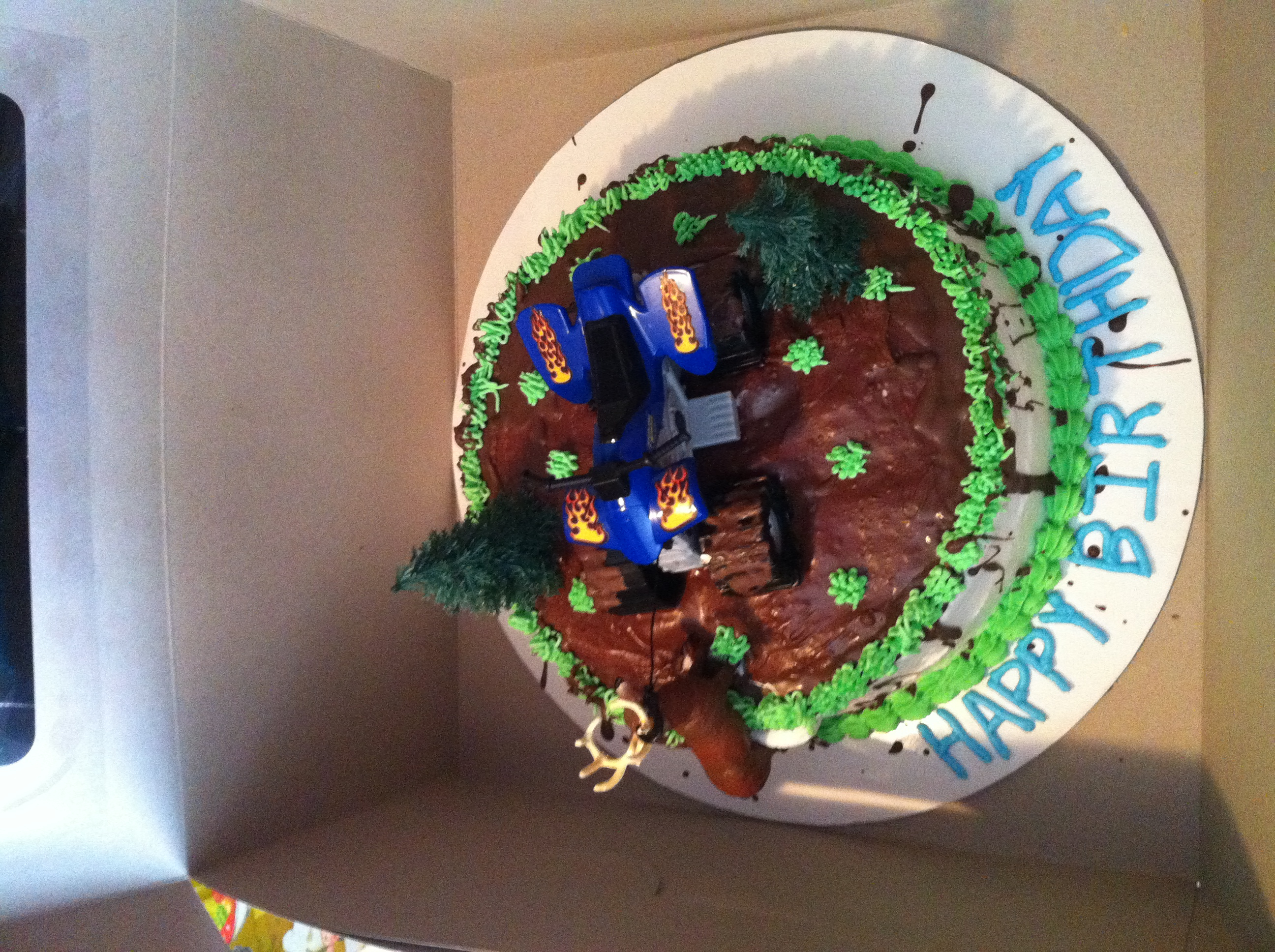 Teenage Boy Hunting Birthday Cake