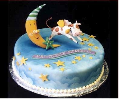 The Cow Jumped Over the Moon Cake