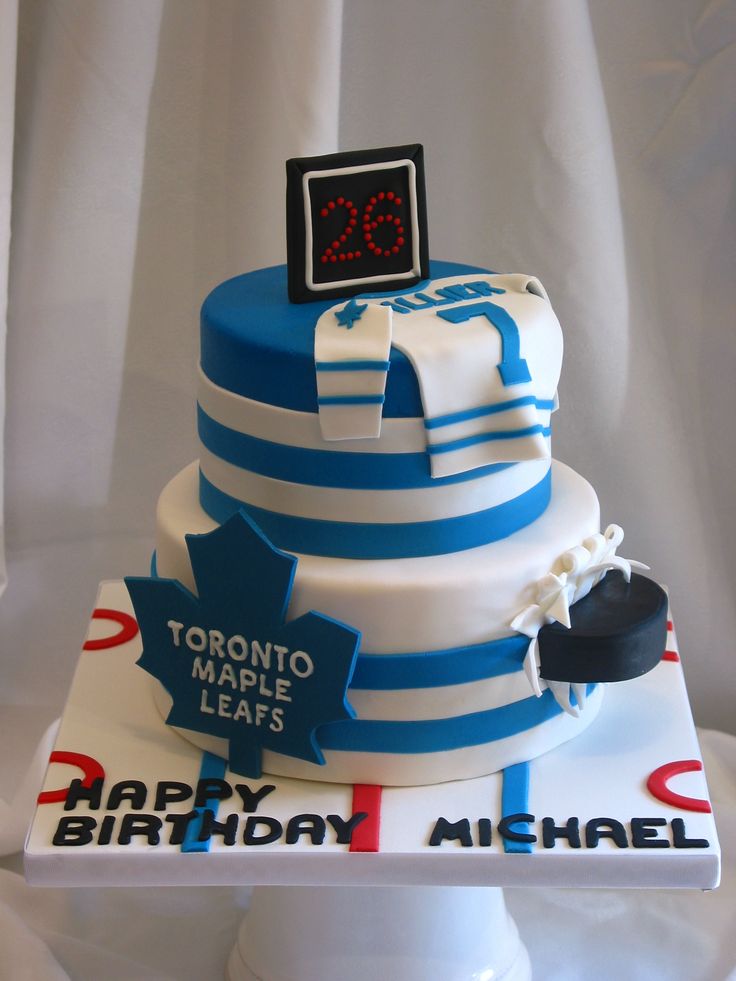 Toronto Maple Leafs Birthday Cake