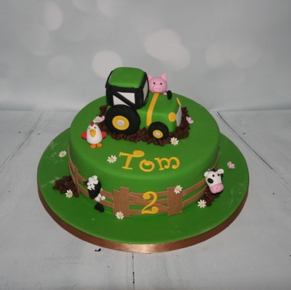 Tractor Boy Birthday Cake