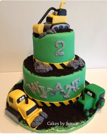 12 Photos of Backhoe Birthday Cakes For Man