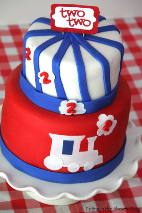 13 Photos of Red White And Blue Train Birthday Cakes