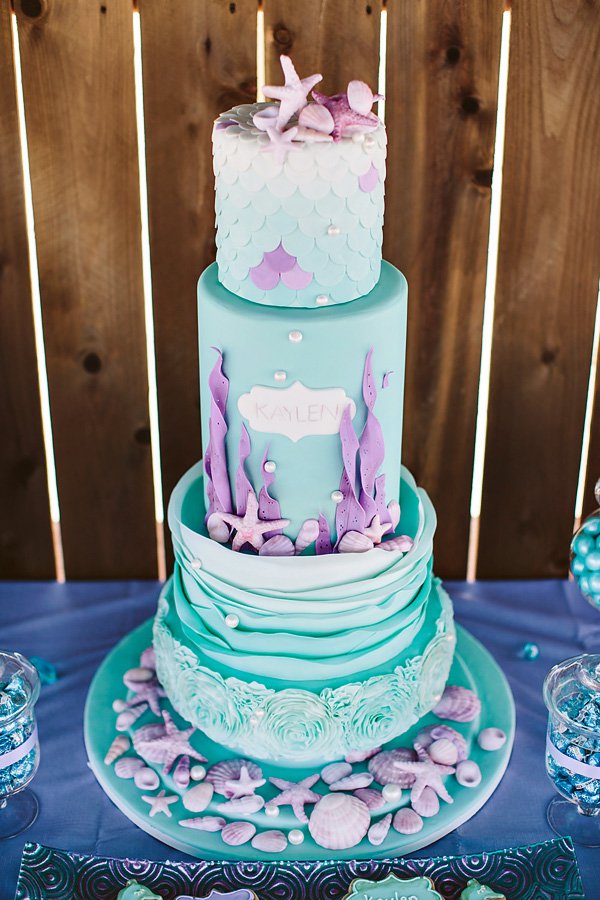 Under the Sea Mermaid Birthday Cake