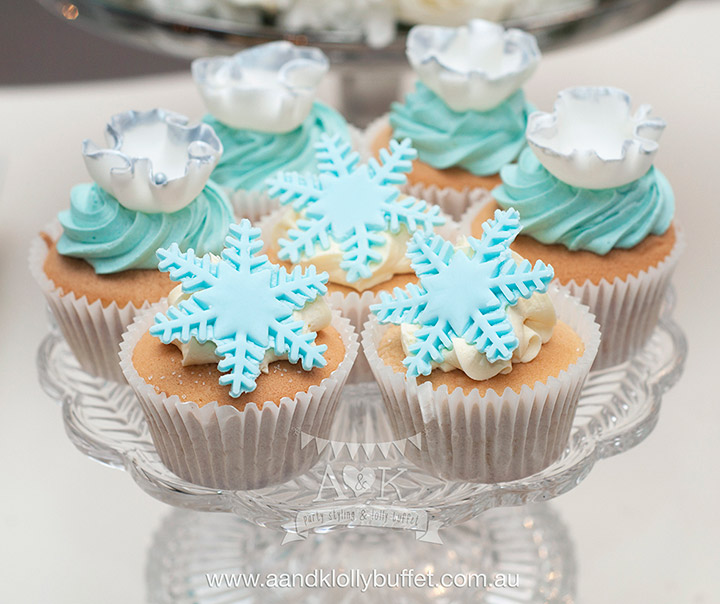 Winter Wonderland Themed Cupcakes