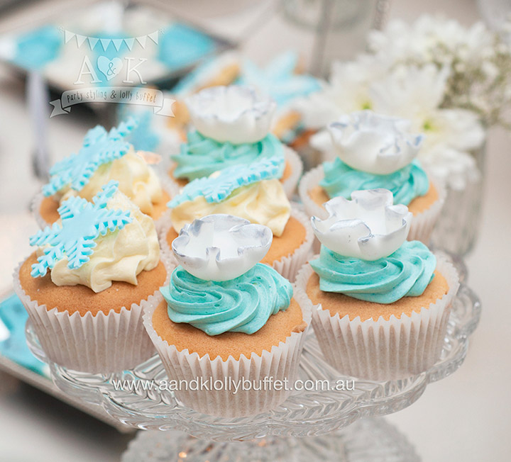 Winter Wonderland Themed Cupcakes