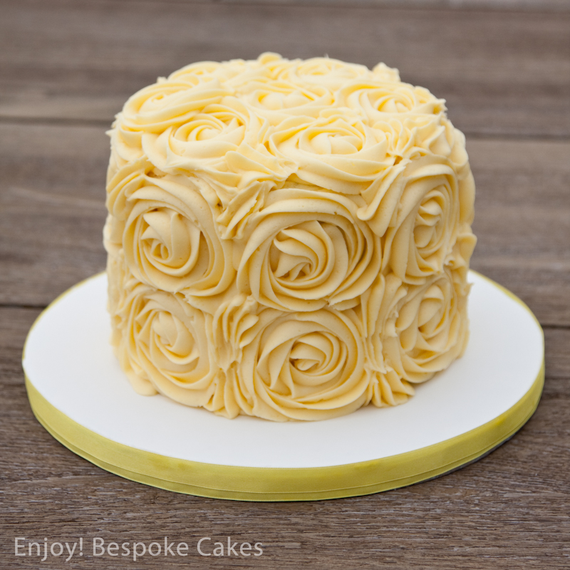 Yellow Rose Birthday Cake