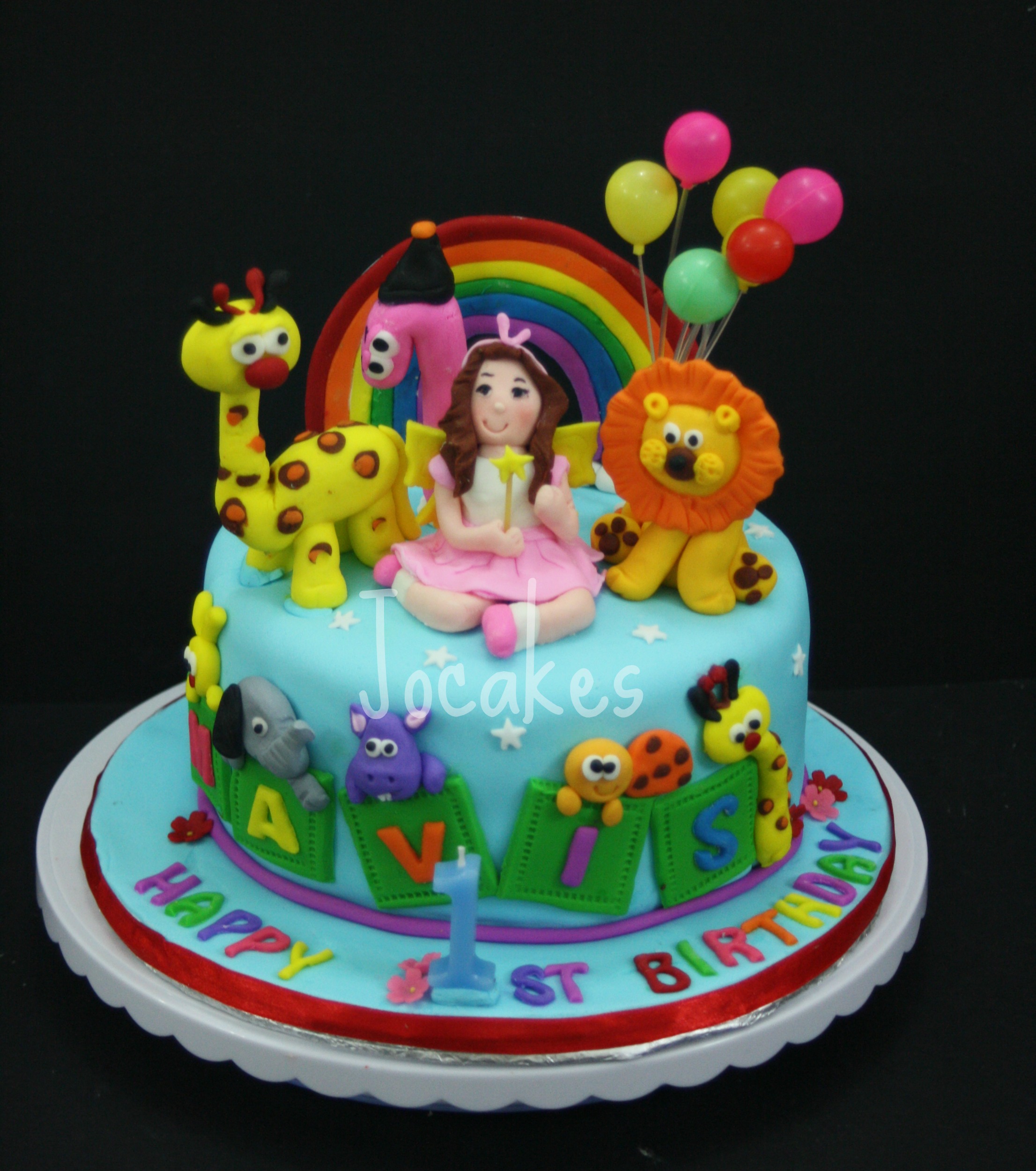 1 Year Old Girl Birthday Cake