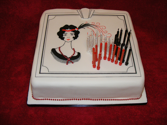 1920s Birthday Cake