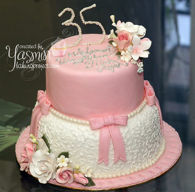 35th Wedding Anniversary Cake