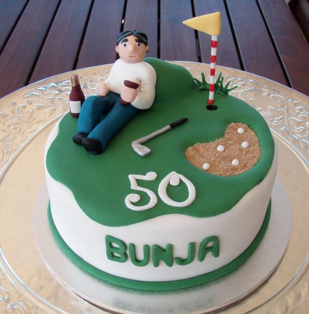 50th Birthday Golf Cake