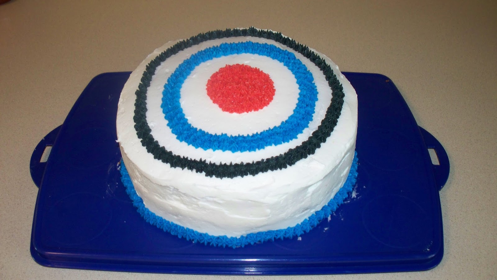 Archery Target Birthday Cake