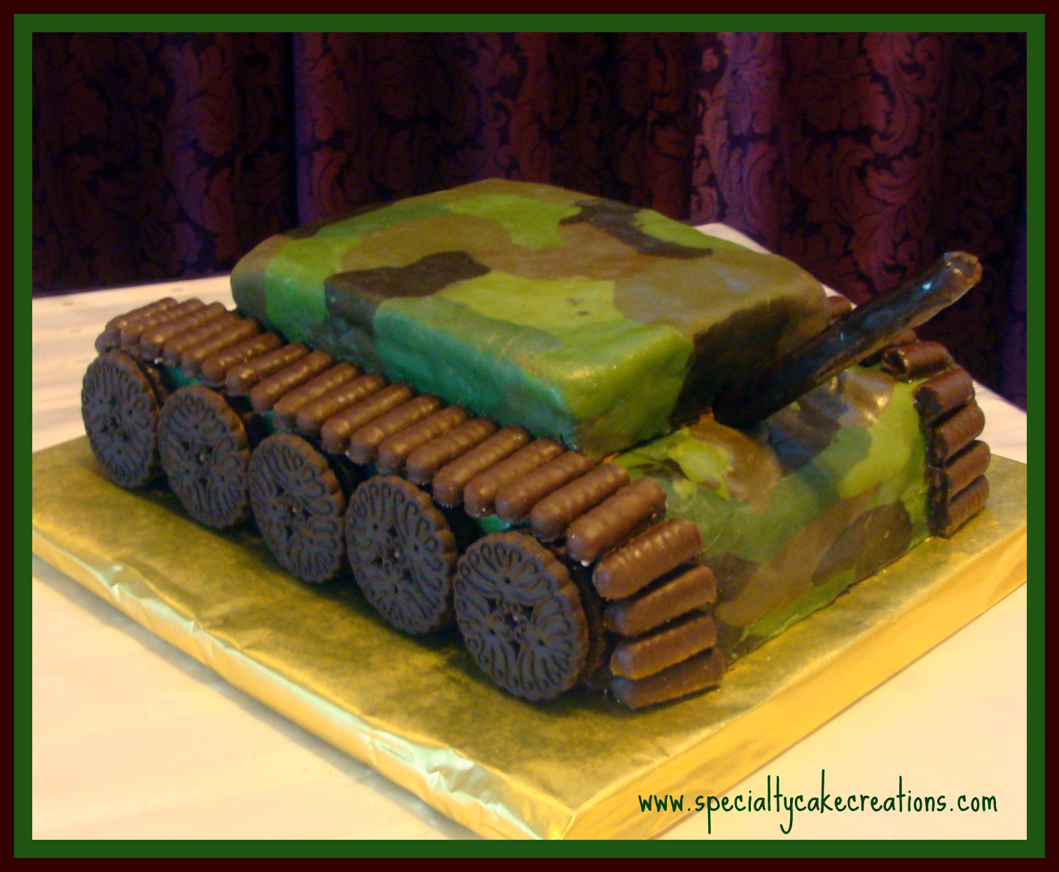 Army Tank Birthday Cake