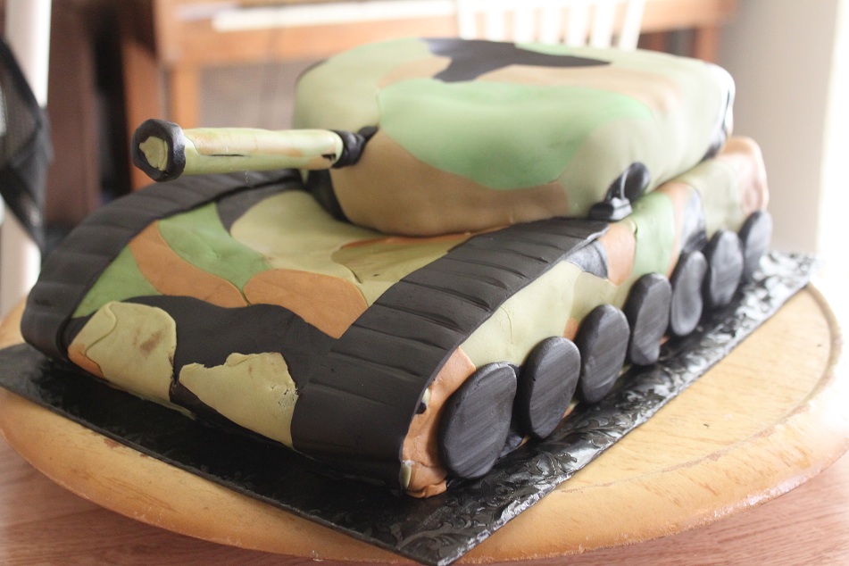 Army Tank Birthday Cake