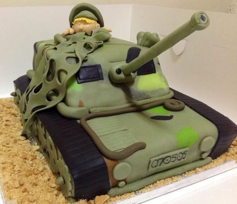 Army Tank Birthday Cake