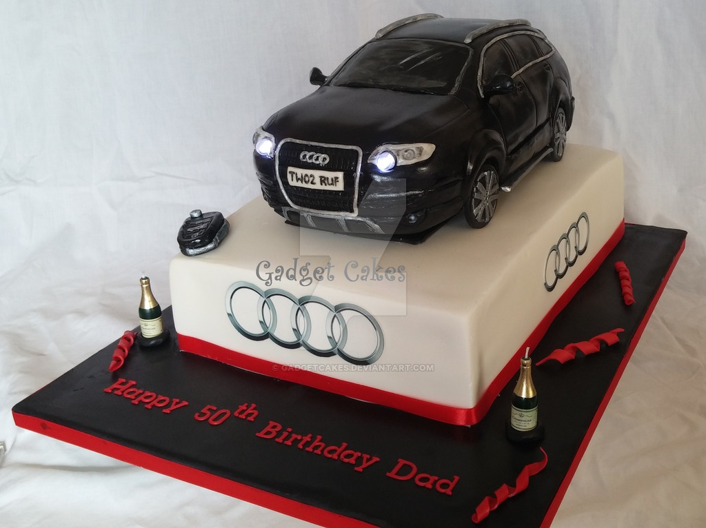 Audi Car Birthday Cake