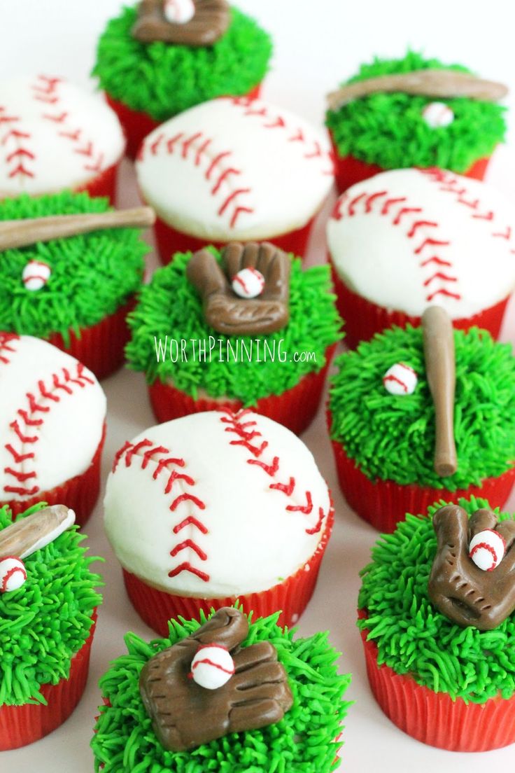 Baseball Cupcakes