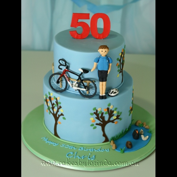 Bicycle Birthday Cake