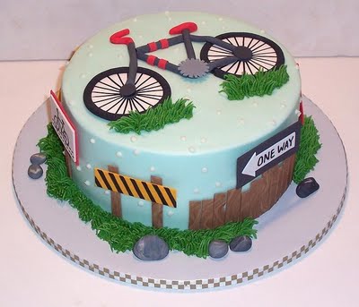 Bicycle Birthday Cake