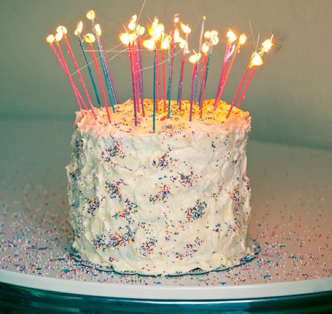 Birthday Cake with Candles