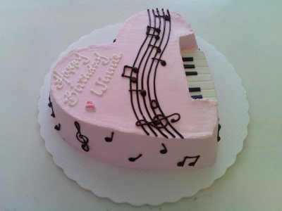 9 Photos of Piano Birthday Cakes Shapes