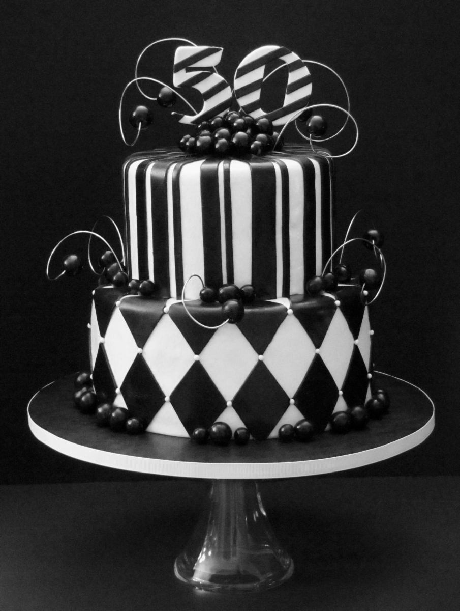 11 Photos of 50th Birthday Cakes Elegant Black And White