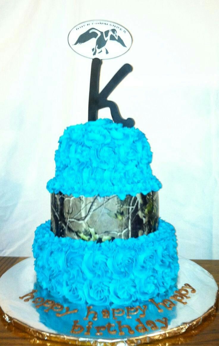 Blue Camo Birthday Cake Ideas