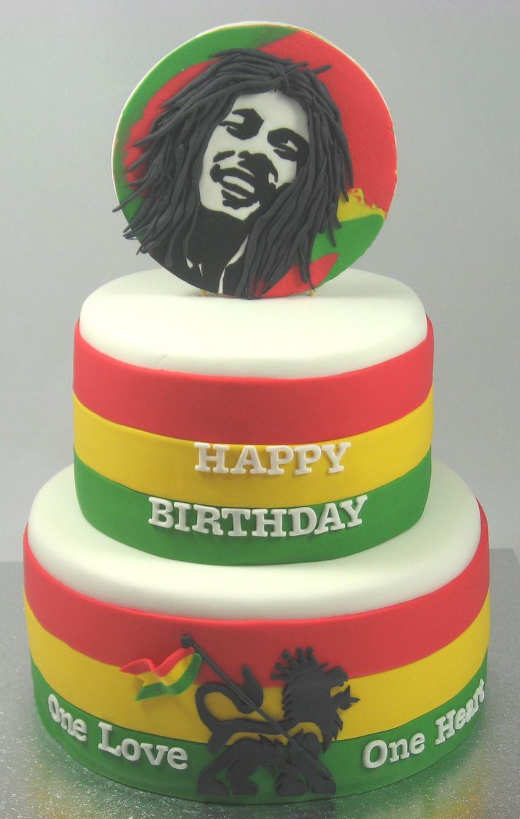 Bob Marley Birthday Cake