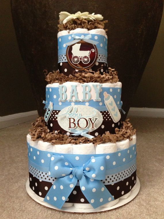 9 Cakes In Blue And Brown Baby Shower Ideas Photo Blue And Brown