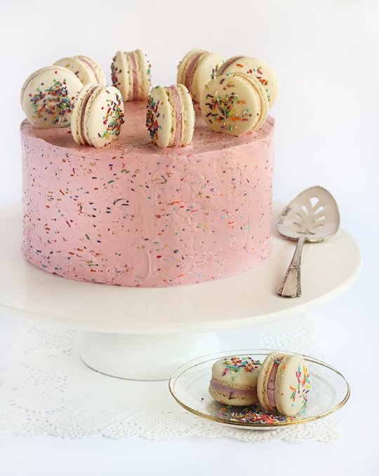 Cake Decorating Idea with Sprinkles