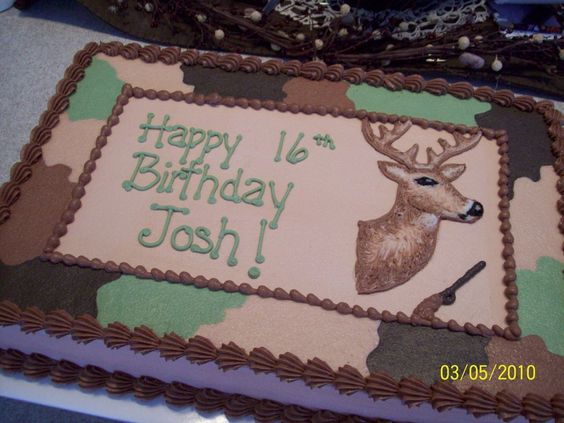 Camo Sheet Cake