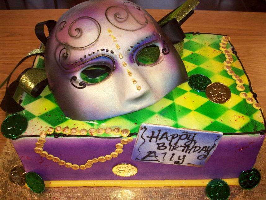 Carnival Mask Cake