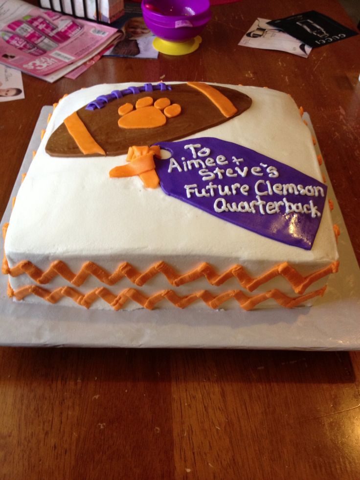 Clemson Birthday Cake