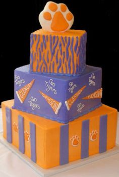 Clemson Birthday Cake