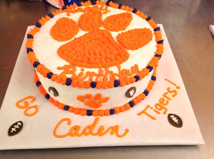 Clemson Tigers Birthday Cake