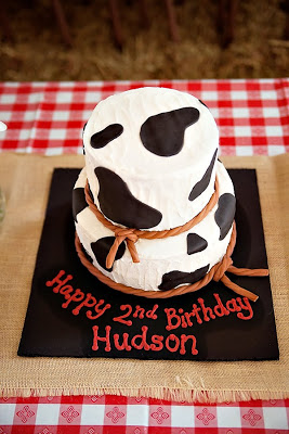 Cowboy Themed Birthday Cake