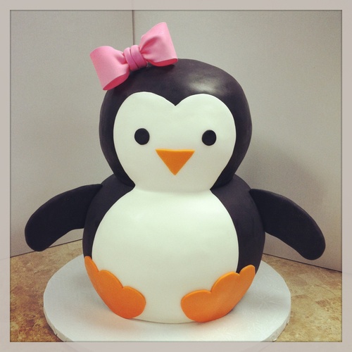 Cute Penguin Cake